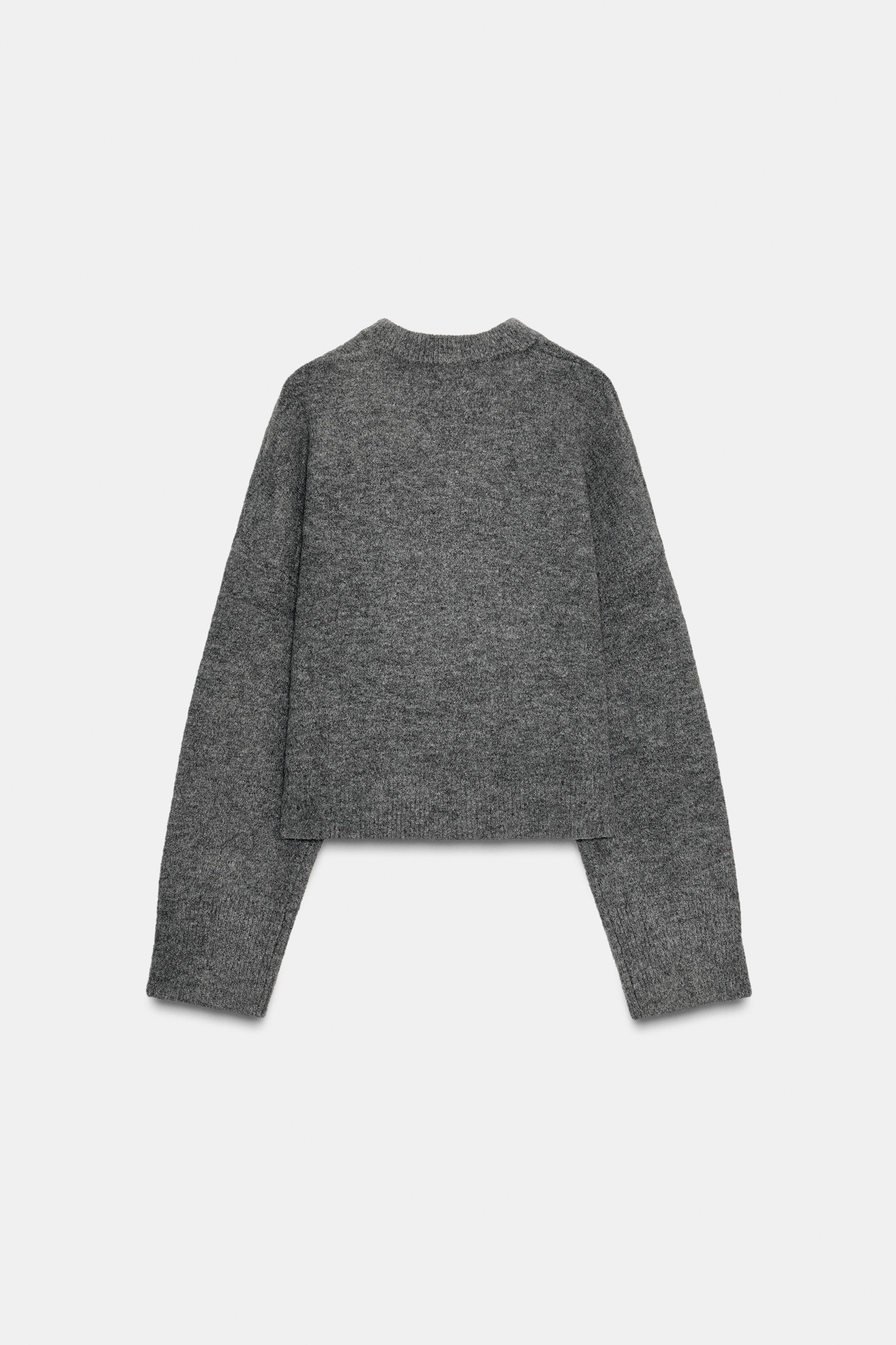 SOFT KNIT BUTTON SWEATER